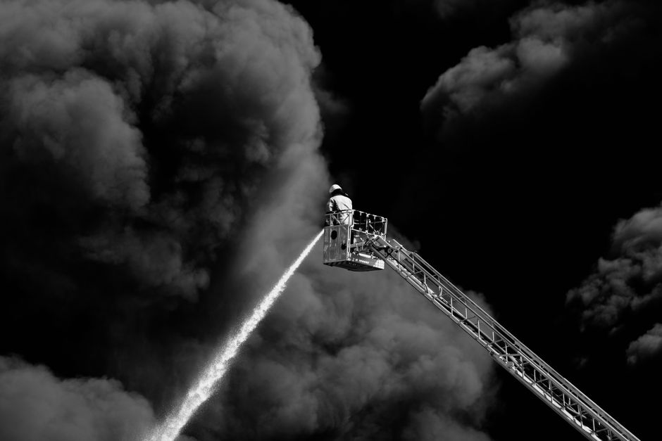 Opnieuw brand in hooiberg bij Noorderplassen Opnieuw brand in hooiberg bij Noorderplassen